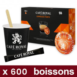 Capsule Nespresso PRO Compatible Café Royal Office Pads - Ristretto - 50 capsules