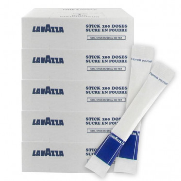 Sucre Lavazza - 5 boîtes distributrices - 1000 buchettes