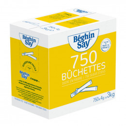 Bûchettes de sucre blanc Béghin-Say - 750 buchettes - 3 kg