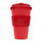 Mug en Bambou écologique, avec couvercle - Red Down - 40 cl