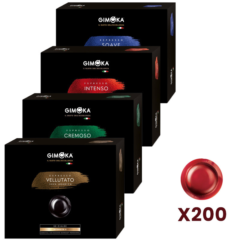 Capsule Nespresso PRO Compatible Gimoka Pack Découverte