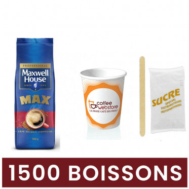 Pack Café Soluble Maxwell House Max - 1500 boissons