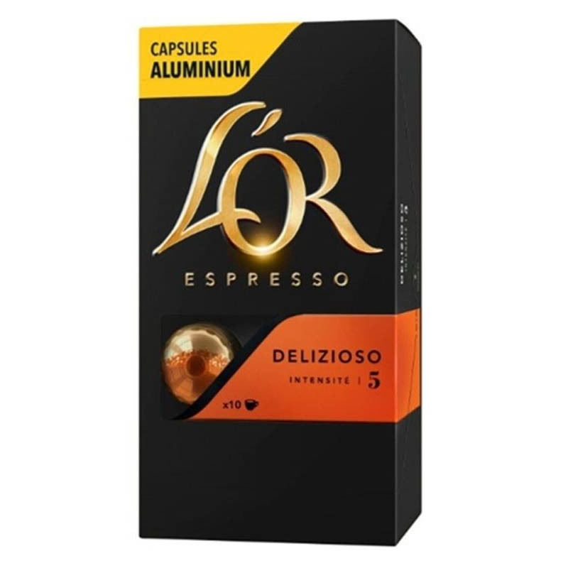 Capsule Nespresso Compatibles L'Or Espresso Deliozoso - 10 capsules