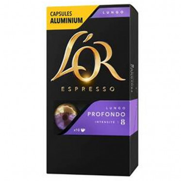 Capsule Nespresso Compatibles L’Or Espresso Lungo Profundo - 10 boîtes - 100 capsules