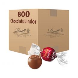 Carton chocolat au lait Lindt Lindor - 800 chocolats - 10 Kg