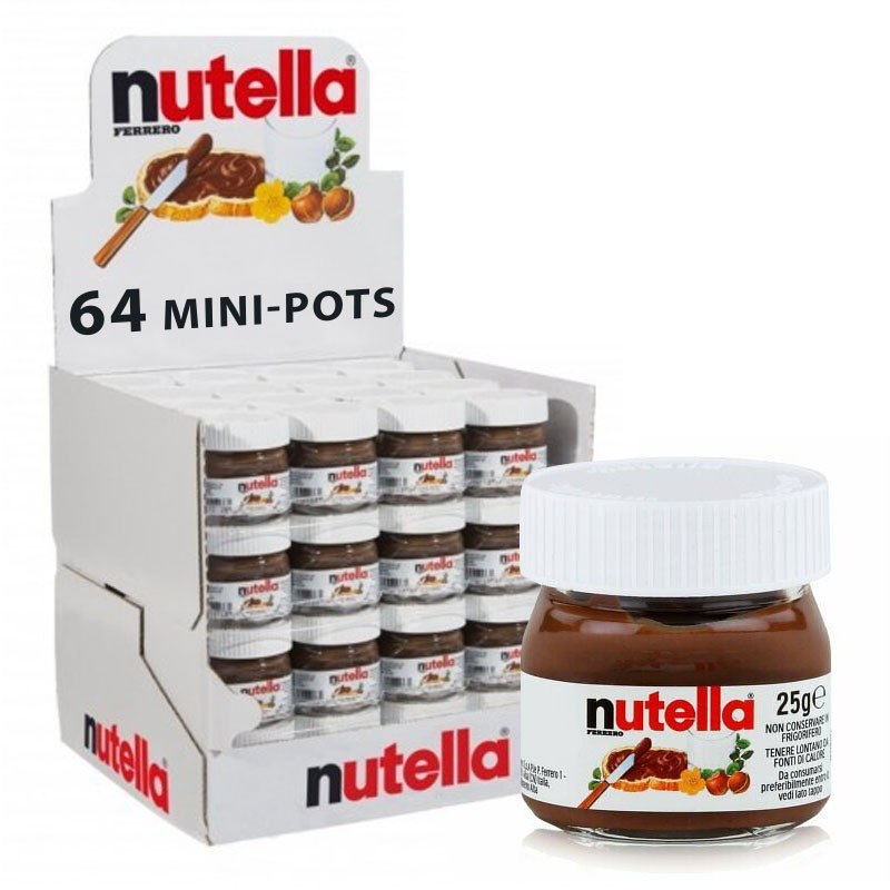 Nutellino Nutella pâte à tartiner - 64 pots en verre : Achat en
