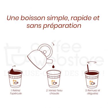 Gobelet Pré-dosé au Carton Café Nescafé Espresso Non Sucré  - 300 boissons