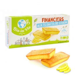 Financier pur beurre aux écorces de citron Bio La Vie - 5 financiers emballés individuellement