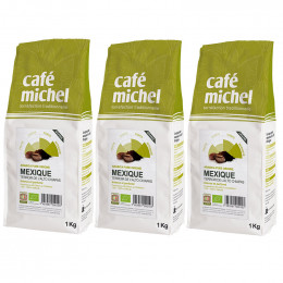 Café en Grains Bio Café Michel Mexique - 3 paquets - 3 kg