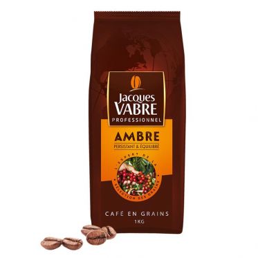 Café en Grains Jacques Vabre Professionnel Ambre - 1 Kg