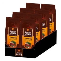 Café en Grains Jacques Vabre Professionnel Ambre - 8 paquets - 8 Kg