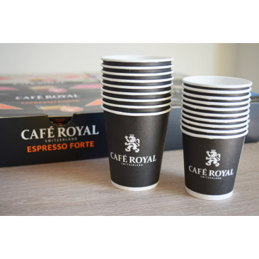 Gobelets en carton Café Royal 10 cl - Lot de 50