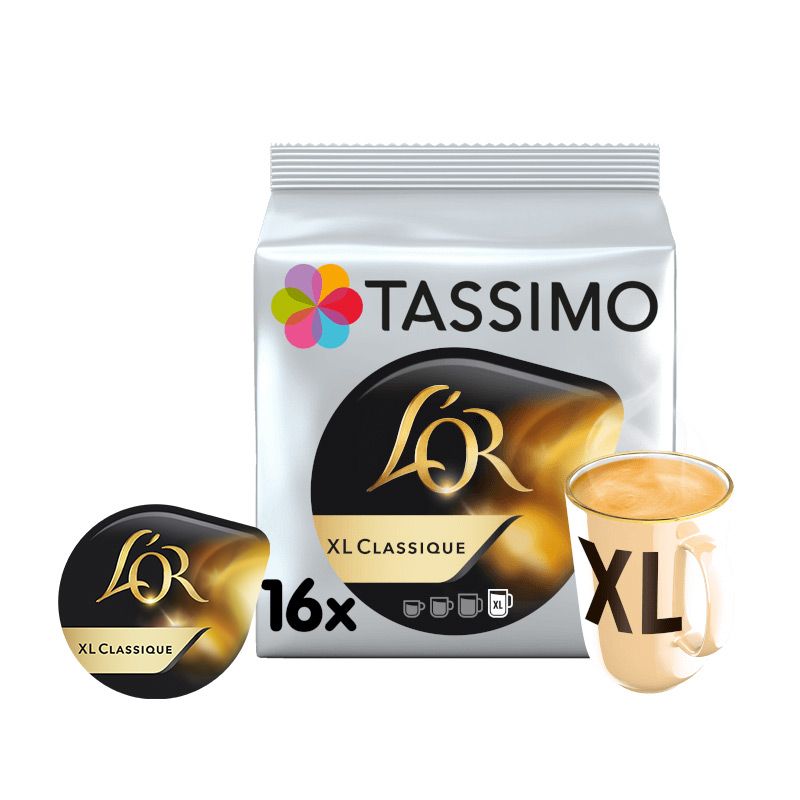 Tassimo L'Or Espresso XL Classique en Capsule de Café - 16 boissons