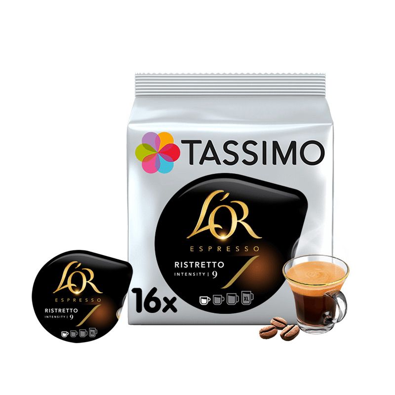 Tassimo L'Or Espresso Ristretto Café Court en Capsule - 16 boissons