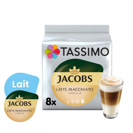Capsules Tassimo Jacobs Latte Macchiato Vanille - 8 boissons