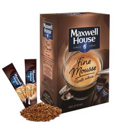 Café Soluble Maxwell House Fine Mousse - 100 sticks