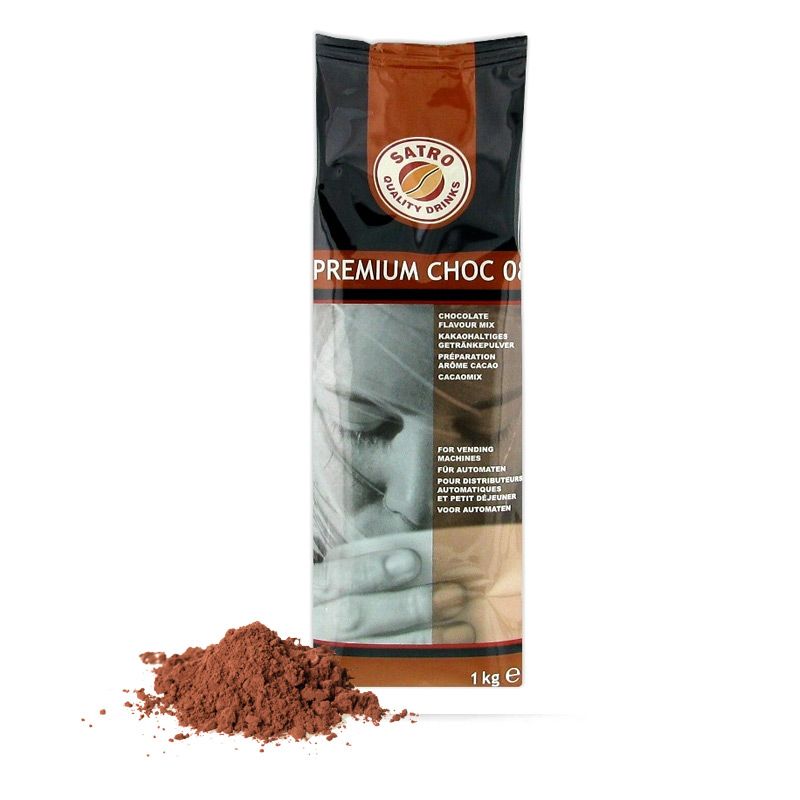Premium Choc 08 Chocolat Chaud en Poudre pour Distributeur Pro - 1 kg