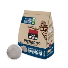 Dosette Senseo compatible Café Bio San Marco Intenso n°9 - 36 dosettes compostables