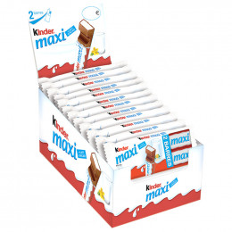 Barre Chocolatée en Gros : Kinder Maxi - boite de 24 paquets