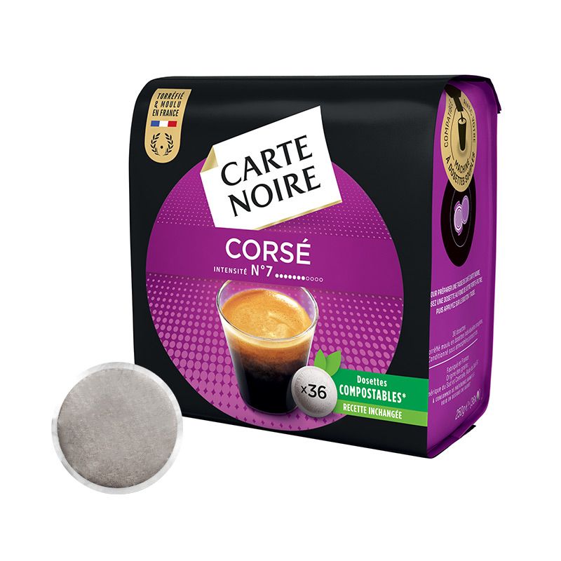 Café 100% arabica en dosette - Carte Noire - 36 dosette