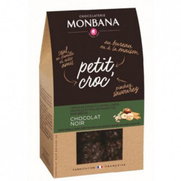 Chocolat Noir Monbana Petit Croc Praline Crepe - 120 gr
