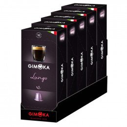 Capsule Nespresso Compatible Café Gimoka Lungo 5 boites - 50 capsules