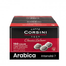 Dosette ESE Corsini Classico Italiano Arabica - 150 dosettes emballées individuellement