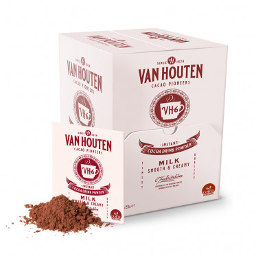 Chocolat Chaud Van Houten - Boîte distributrice - 100 dosettes individuelles