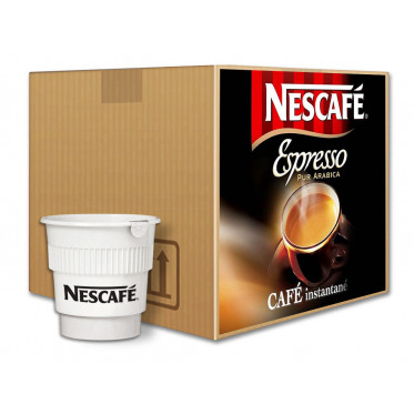 Café Gobelets Pré-dosés au Carton Nescafé Espresso Non Sucré
