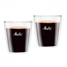 Tasse en verre double paroi Melitta Espresso 8 cl - par 2