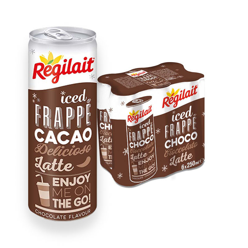 Régilait Chocolat au lait Frappé 6 canettes de 25 cl - Coffee-Webstore