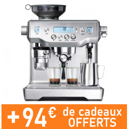 Machine à café en grains Sage Oracle Inox + 94€ de CADEAUX EXCLUSIFS