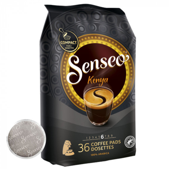 Dosette Senseo Café Kenya 100% Arabica - 36 dosettes compostables