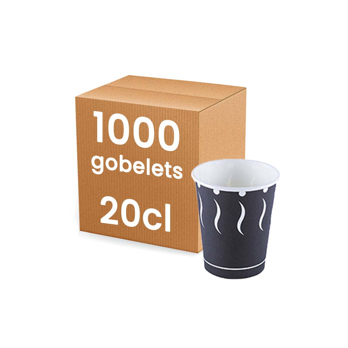 1000 gobelets carton