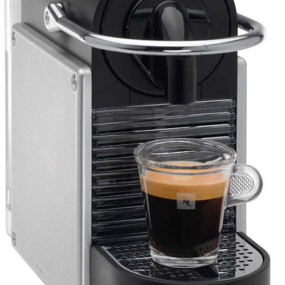 Machine Nespresso Magimix Pixie couleur gris metal