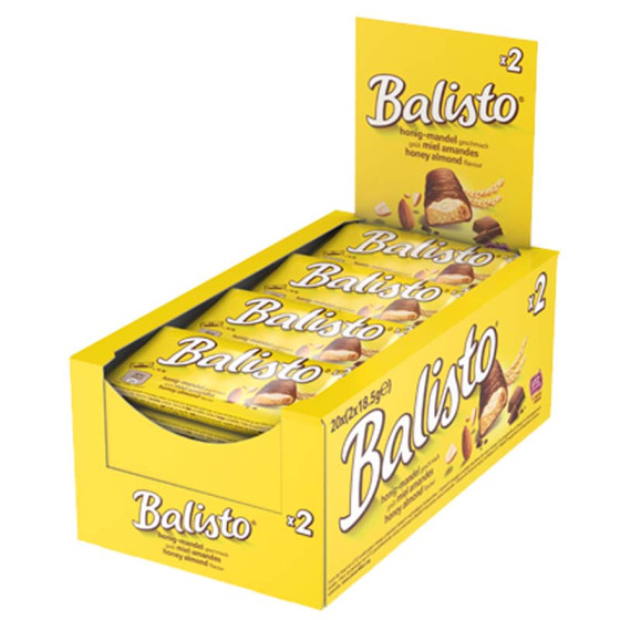 Barre Balisto Miel et Amandes - Boite de 20 paquets