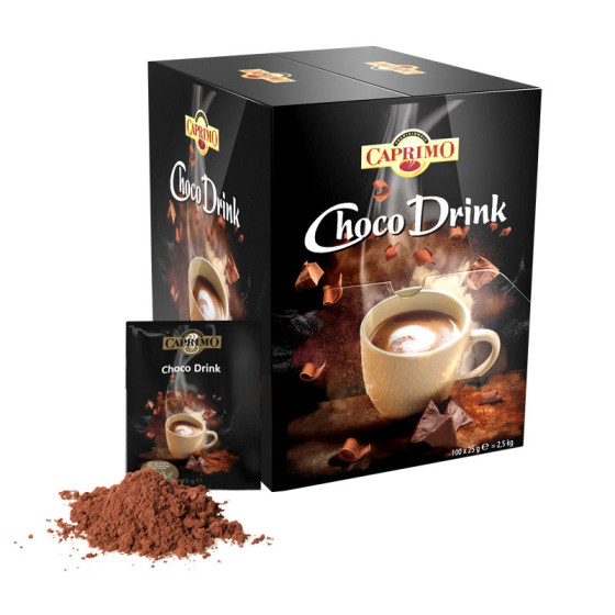 Chocolat Chaud Caprimo Hot Chocolate Choco Drink - 3 Boîtes distributrices - 300 dosettes individuelles