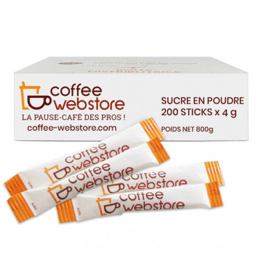 Sucre Coffee-Webstore - 18 boîtes distributrices - 3600 buchettes