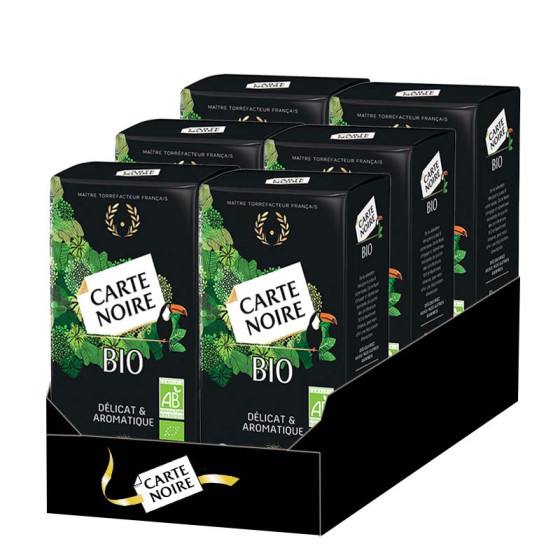 Café Moulu Bio Carte Noire - 6 paquets - 1,5 Kg