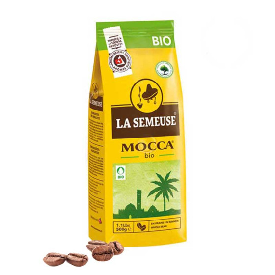 Café en Grains Bio La Semeuse Mocca - 5 paquets - 2,5 Kg