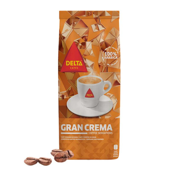 Café en Grains Delta Cafés Gran Crema - 5 paquets - 5 Kg