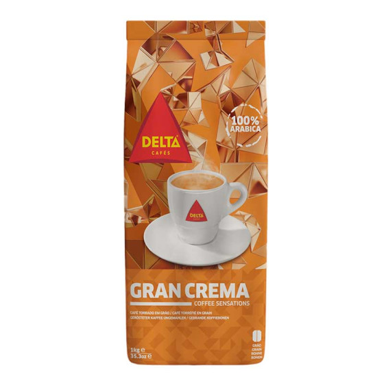 Café en Grains Delta Cafés Gran Crema - 10 paquets - 10 Kg