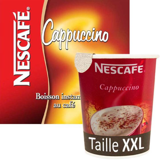 Gobelet Pré-dosé XXL en carton Nescafé Cappuccino - 10 boissons