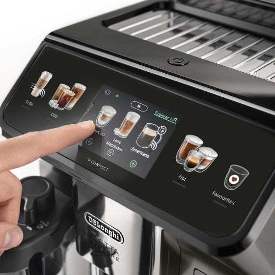 Machine à café en grains Delonghi Eletta Explore ECAM 450.86.T avec MugToGo