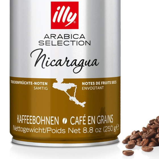 Café en Grains illy Espresso Sélection Nicaragua - 6 boîtes - 1,5 Kg
