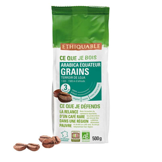 Café en Grains Bio Éthiquable Équateur - 500 gr