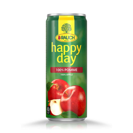 Jus de Pomme Happy Day en Canette 33 cl x 24