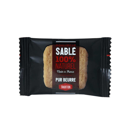 Petit Sablé Pur Beurre Biscuit Goulibeur - Carton de 170 sablés emballés individuellement