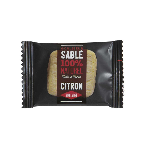 Petit Sablé Saveur Citron Biscuit Goulibeur - Carton de 170 sablés emballés individuellement