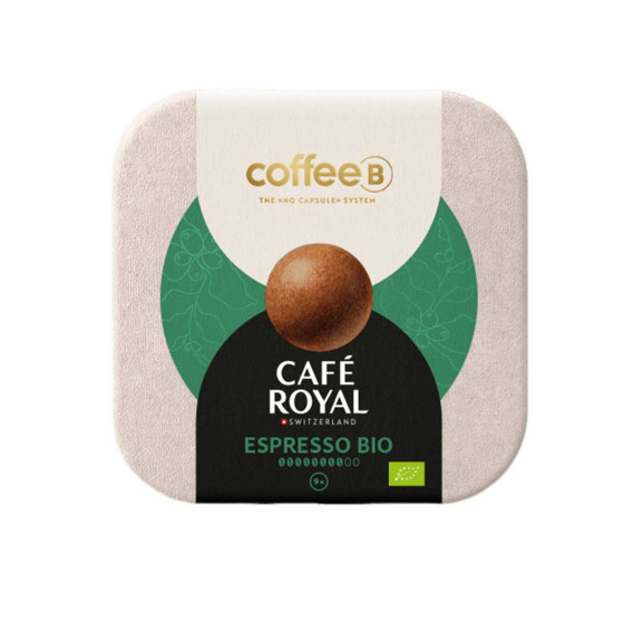 Dosette de café CoffeeB Café Royal Espresso Bio - 9 boules de café
